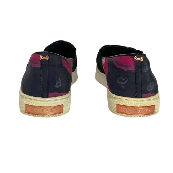 TED BAKER FLORAL POINTED TOE FLATS - 9 - Picture 3 of 8